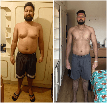 Fat loss transformation by Punjabi Fitness -1