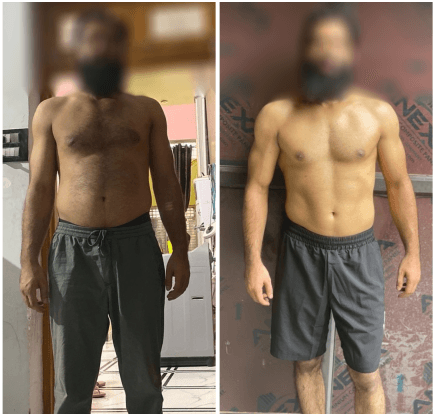 Muscle gain transformation by Punjabi Fitness -1