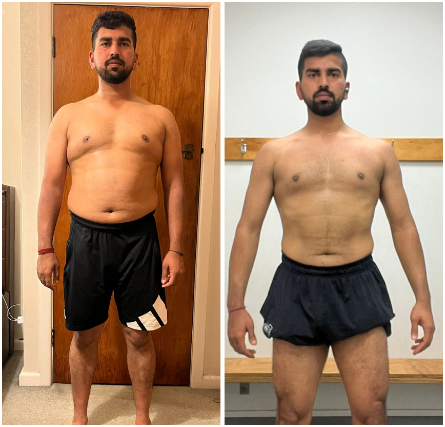 Fat loss transformation by Punjabi Fitness -2